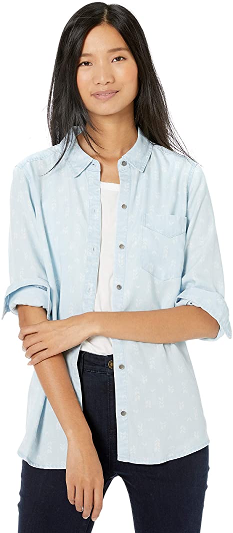 Amazon Brand - Goodthreads Women's Tencel Boyfriend Shirt