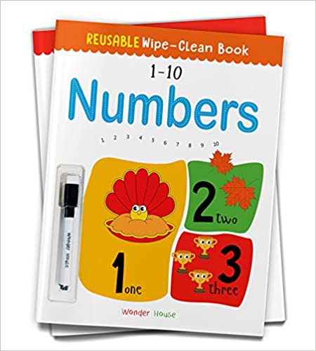 Reusable Wipe And Clean Book 1-10 Numbers : Write And Practice Numbers (1-10) (Reusable Wipe and Clean Books)