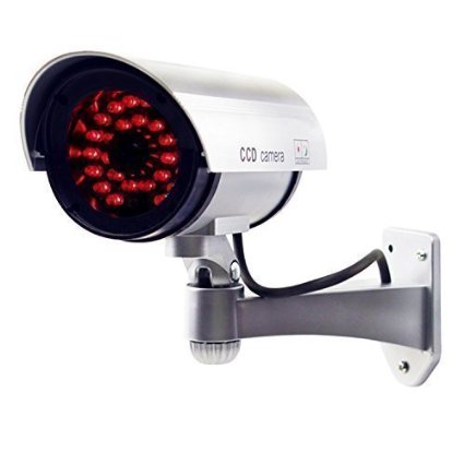 JOOAN CCTV Security Fake/Dummy Camera Outdoor Bullet Camera with 30 Units Illuminating LEDs