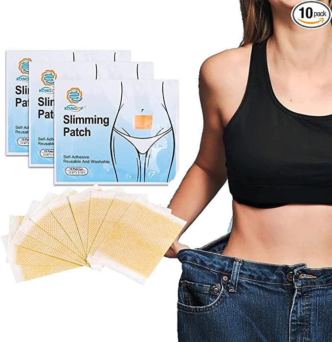 100 Pcs/10 Bags Hibana Patches Bellygo Natural Herbal Abdomen Waist Patch