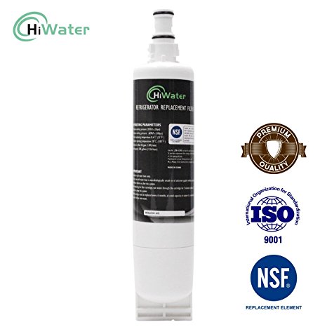 HiWater Refrigerator Water Filter Replacement for Whirlpool 4396508, 4396510, EveryDrop Filter 5, EDR5RXD1, NLC240V, PUR W10186668, Kenmore 46-9010 Fridge