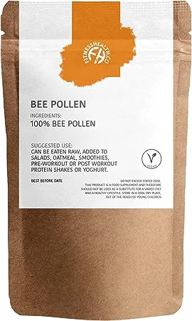 Fitness Health Bee Pollen Powder 500G - Nutritional Value Bee Pollen - Suitable for Vegetarians - Pure Mixture Flower Pollen