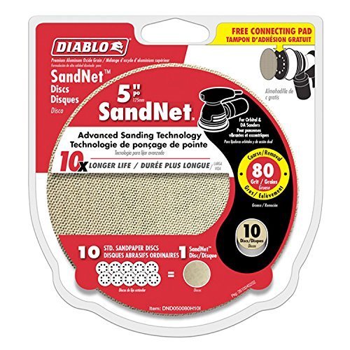 DND050080H10I Sand Net Disc 5" 80G 10P