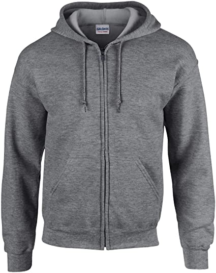 Gildan Heavy Blend Unisex Adult Full Zip Hooded Sweatshirt Top