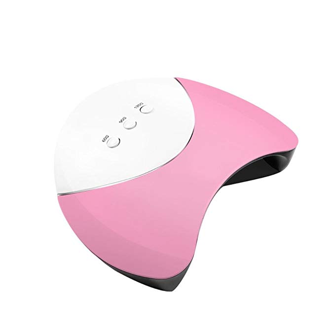 Inkach Nail Dryer UV LED Nail Lamp Light for Polish Gel Curing Lamp 36W (Pink)