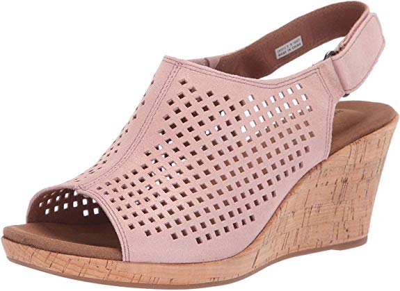 Rockport Women's Briah Perf Sling Wedge Sandal