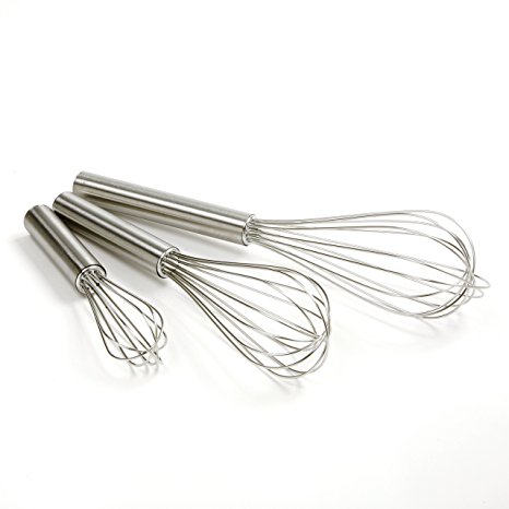 Norpro 3-Piece Stainless Steel Balloon Whisk Set