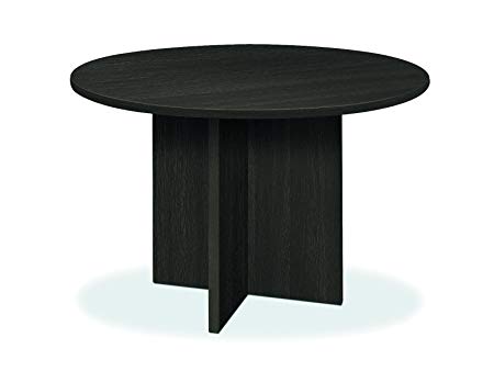 HON BL Series Conference Table , Round , X-Base , 48" Diameter , Espresso Finish