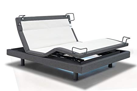 reverie DynastyMattress 8-Series Adjustable Bed Base - Wireless - Bluetooth - Massage-Under Bed Lighting (QUEEN-W/SETUP)