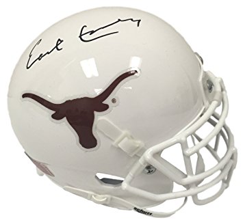 Earl Campbell Signed Texas Longhorns Schutt Mini Helmet JSA