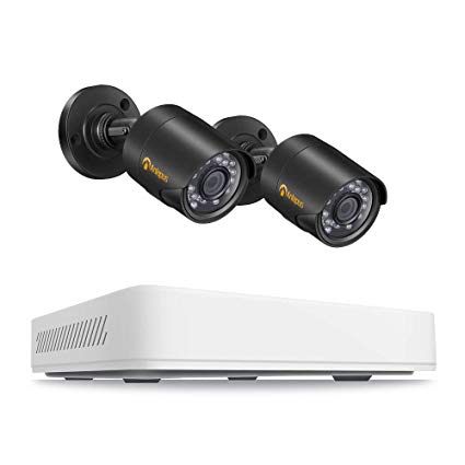 Anlapus 8CH Full HD 720P HD-TVI Security Camera System Surveillance DVR Recorder and (4) 1MP 1280TVL Waterproof Outdoor Indoor CCTV Bullet Camera with Night Vision