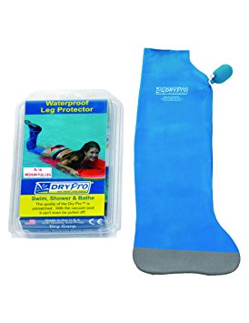 DryPro Waterproof Vacuum Sealed Full Leg Cast Cover, Medium
