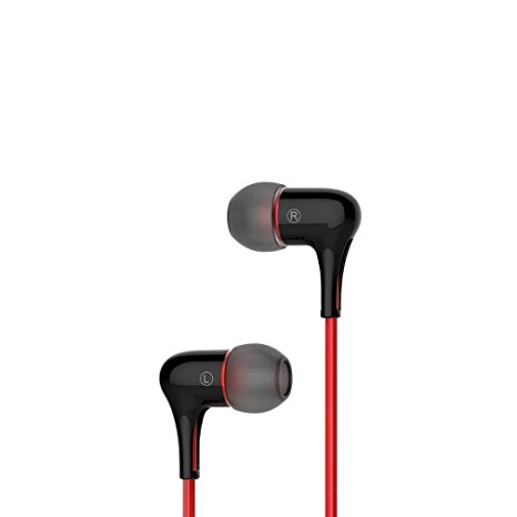 Mrice E300 High Performance Earphones Suitable for All Iphones Samsung Mobiles Tablets Mp3 Players and More,in-ear ,3.5ayers (E300-Black)