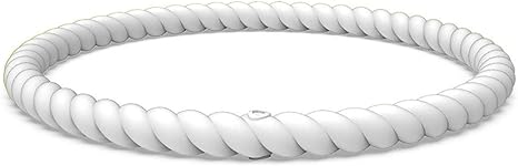 Enso Silicone Bracelet – Braided Stackable Bracelet - Hypoallergenic Rubber Wristband – Comfortable Flexible Band for Active Lifestyle - Medical Grade Silicone