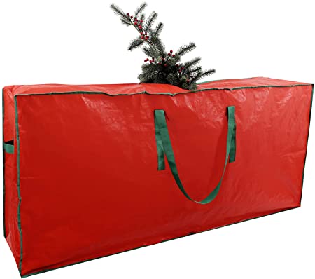 Christmas Tree Storage Bag, Fits Up to 7.5 Ft Tall Disassembled Trees,47” X 15” X 20” Holiday Tree Storage Case, Waterproof Material Protects from Dust, Moisture & Insects(Fit 7.5Ft)