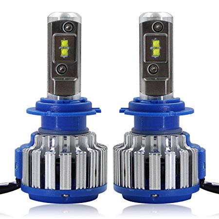 RCP - H7 - LED Headlight CREE Bulbs Conversion Kits   Canbus (1 Pair)- 70W 7200Lm White(6,000K) - 2 Year Warranty