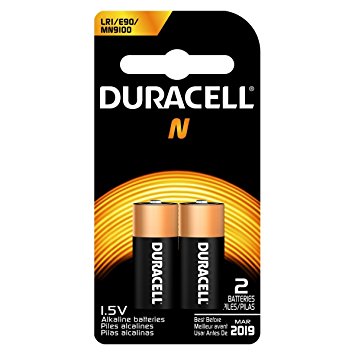 Duracell Coppertop Alkaline Medical Battery, N, 1.5V, 2 Pack