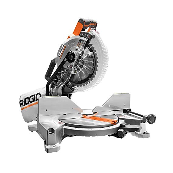 RIDGID 15-Amp 10 in. Dual Bevel Miter Saw with Laser