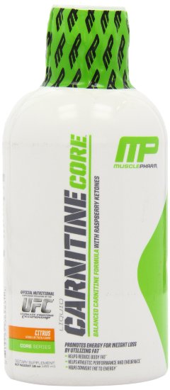 Muscle Pharm Carnitine Core Liquid Diet Supplement, Citrus, 16 Fluid Ounce