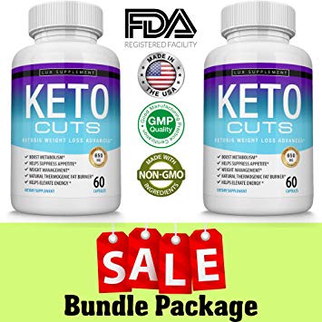 Shark Tank Keto Cuts Pills Ketosis Weight Loss Advanced - Best Ultra Fat Burner Using Ketone and ketogenic Diet, Boost Metabolism and Energy While Burning Fat, Men Women, 60 Capsules Lux Supplement