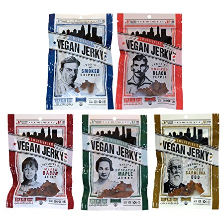 Louisville Vegan Jerky - Variety Pack (Pack of 5)