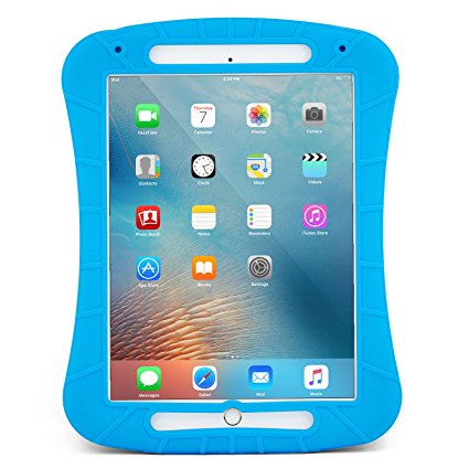 iPad Air 2 Case, iXCC Shockproof Silicone Protective Case Cover for Apple 2014 iPad Air 2 [Drop Proof, Kids Proof, Shock Proof, Anti slip] - Blue