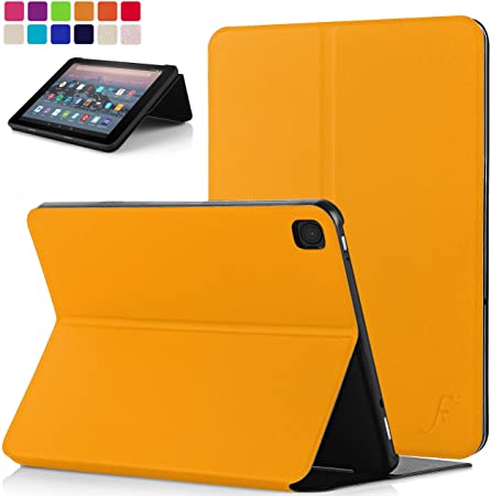 FC Case for Fire HD 10 2019 - Protective All-new Fire HD 10 Tablet (9th Generation – 2019 & 7th Generation – 2017) Cover Stand - Ultra Slim & Light, Smart Auto Sleep Wake - Yellow