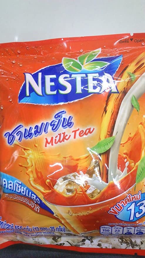 Nestle Nestea Milk Tea Instant Thai Milk Tea Mixed Powder 455g (35gx13 Sachets)