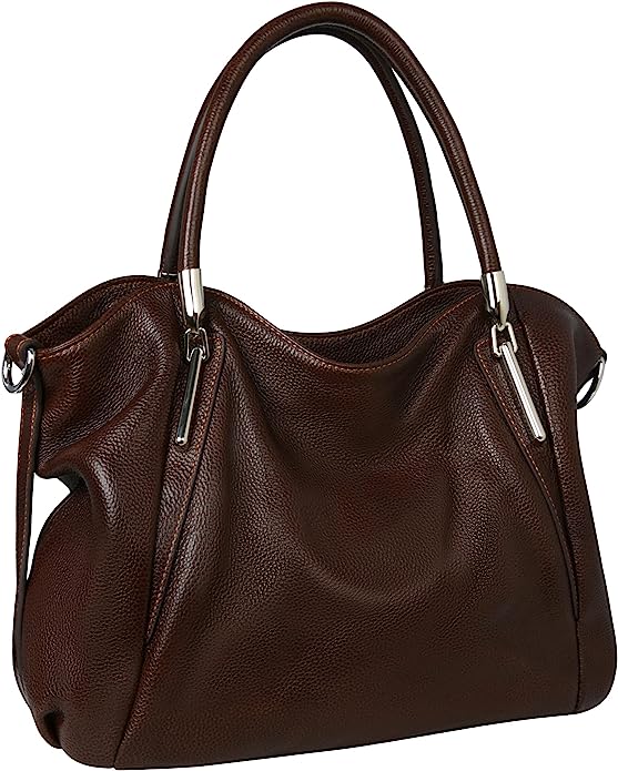 HESHE Genuine Leather Purses and Handbags for Women Tote Top Handle Shoulder Hobo Bag Satchel Ladies Crossbody Bags