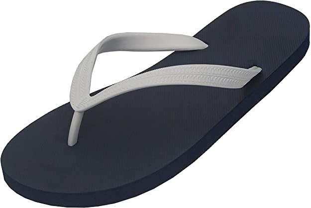 Besli Men's Soft Comfortable Rubber Flip Flops Thong Sandal Beach Slipper