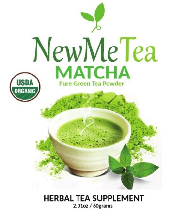 NewMeTea - Matcha Green Tea Powder Organic, Doctor Recommended, Premium Culinary Grade, Natural Energy, Detox, Cleanse. 137x Antioxidants. Lattes, Smoothies, Tea, Baking, Cooking, Gluten   Sugar Free