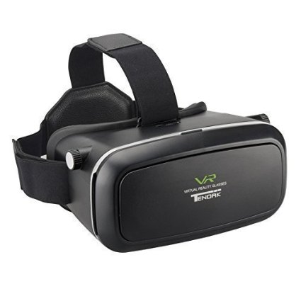 Tendak Virtual Reality Headset 3D VR Glasses Immersive Viewing VR Video Games with Head-mounted Headband for iPhone 5 5S 6 6S Plus and 4-6 inch Smartphone