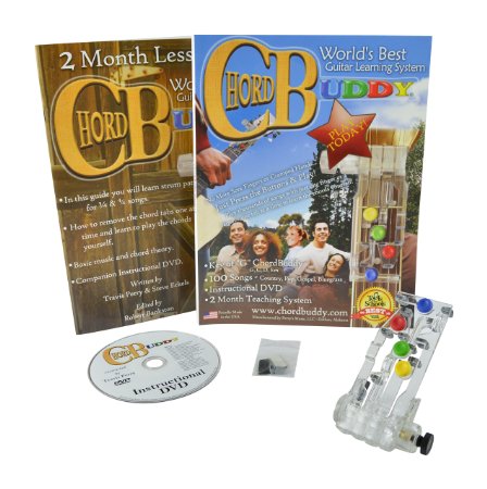 ChordBuddy Guitar Learning System for Right Handed Players. Includes ChordBuddy, 2 Month Lesson Plan DVD and Song Book
