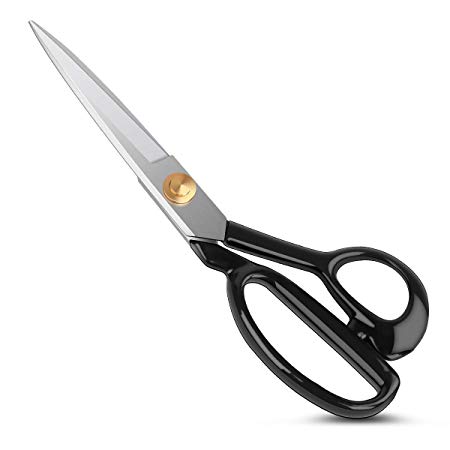 Sewing Scissors, Fabric Scissors, iBayam Professional 9" All Purpose Heavy Duty Ultra Sharp Scissors Tailor Dressmaker Craft Paper Shears Office Scissors, Silky Smooth Cutting, Right-Handed