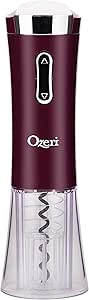 Ozeri Nouveaux Electric Wine Opener with Removable Free Foil Cutter