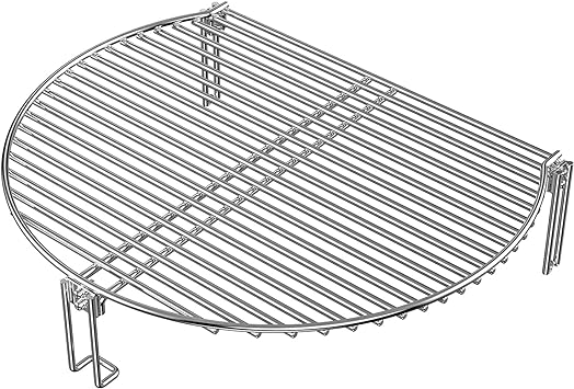 Charkettle Stainless Steel Grill Expander Cooking Grate for Charcoal Kettle/Ceramic Grills, Compatible with Weber/Char-Broil/Large Big Green Egg/Kamado Joe Classic/Pit Boss