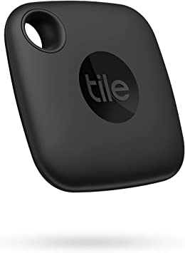 Tile Mate (2022) 1-Pack, Black. Bluetooth Tracker, Keys Finder and Item Locator; Up to 250 ft. Range. Up to 3 Year Battery. Water-Resistant. Phone Finder. iOS and Android Compatible, 1 Pack, Black