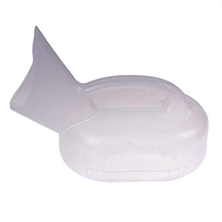 Portable Female Urinal, Plastic 1000ML Women Urinal Pee Bottle for Traveling, Camping, Car Road Trip, Hospital