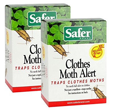 Safer Brand Clothes Moth Alert Trap (4 Traps)