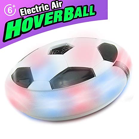 MICKYU LED Hover Soccer Ball - Floating Disk Soccer - Air Power Training Ball Playing Football Game - Soccer Toys 3 4 5 6 7 8-12 Year Old Kids Toys Best Gift