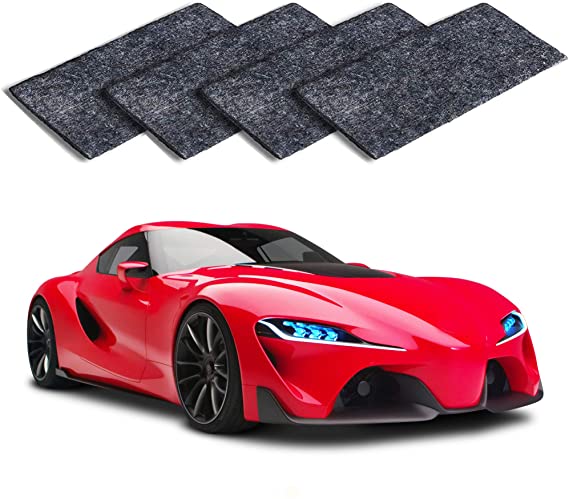MEIREN Nano Sparkle Cloth, Nano Magic Cloth Car Scratch Remover Cloth Car Paint Swirl Remover Polish & Paint Restorer for Car Scratches Repair Cloth(4PCS)