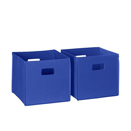 RiverRidge 02-011 2-Piece Folding Storage Bin, Blue