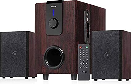 Intex XV Choral TUFB 36 Watt 2.1 Channel Wireless Bluetooth Subwoofer, Satellite Speaker (Brown)