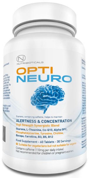 #1 FORMULA Optineuro® for Increased Focus, Concentration   Memory | #1 Best-Selling #1 Top Rated #1 Backed by Science Brain Food Supplement | Premium Nootropic Stack | Massive 1150mg per serving