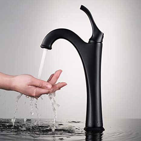 Kraus KVF-1200MB Arlo Bathroom Faucet Matte Black