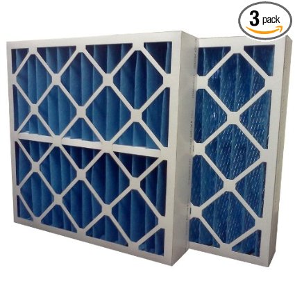 US Home Filter SC40-16X25X4 MERV 8 Pleated Air Filter (Pack of 3), 16" x 25" x 4"