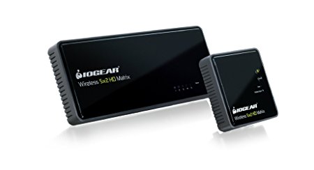 IOGEAR GWHDMS52 Wireless 5x2 HD Matrix Supports Full Uncompressed HD 1080p, 3D Content, 5.1 Channel Digital Audio