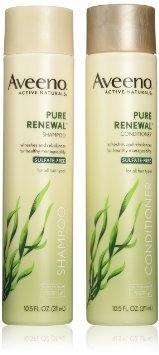 Aveeno Active Naturals Pure Renewal Shampoo and Conditioner Set, 10.5 Fluid Ounce each