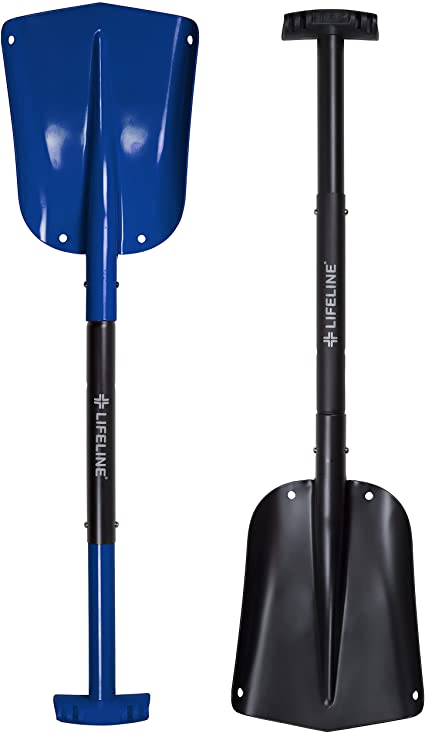 Lifeline Aluminum Sport Utility Shovels (2 Pack, Blue & Black)