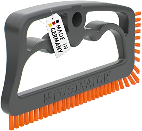 Fuginator® Grout Brush, Grey / Orange, Innovation from 100% Recyclables, Household, Patented and Certified with Blue Angel
